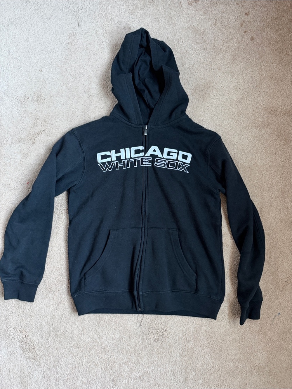Genuine Merchandise Black Chicago White Sox Kids Zip Hoodie